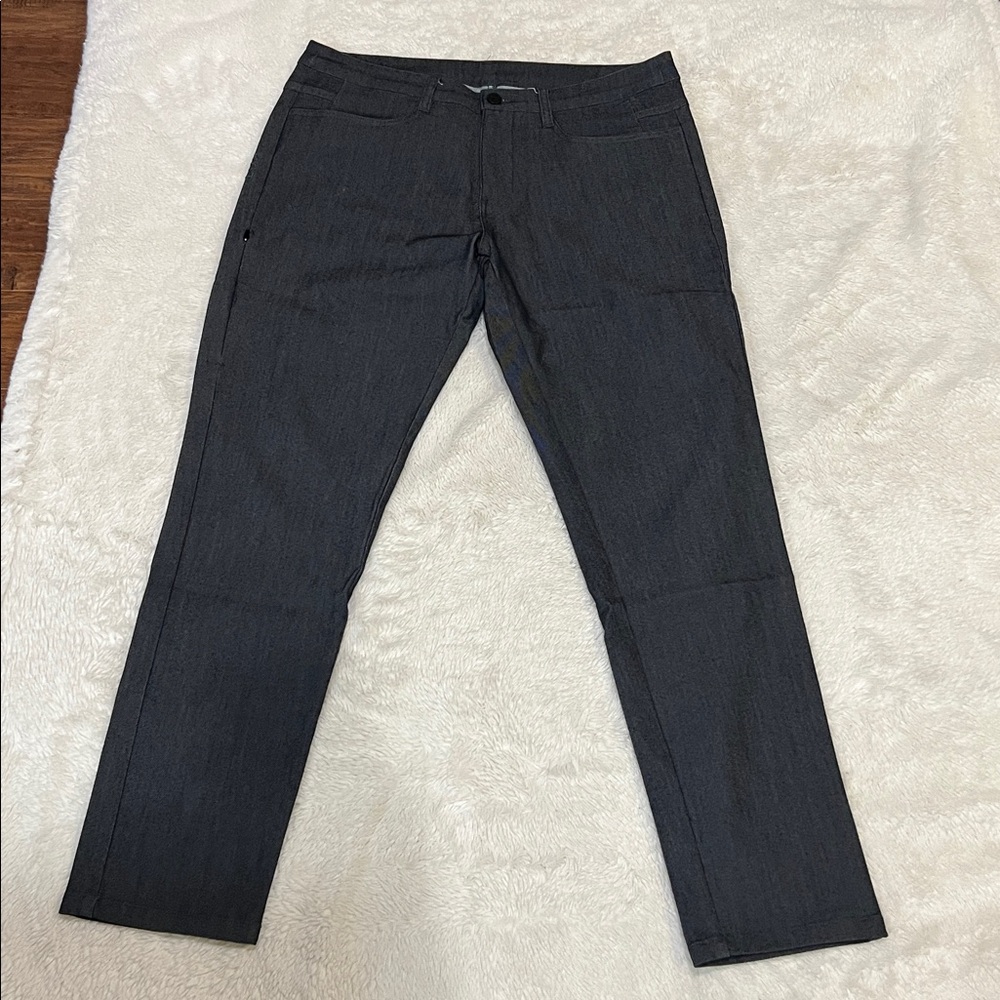 Bylt Pants 33 Everyday 2.0 Performance Denim Stretch Zip Pocket Golf